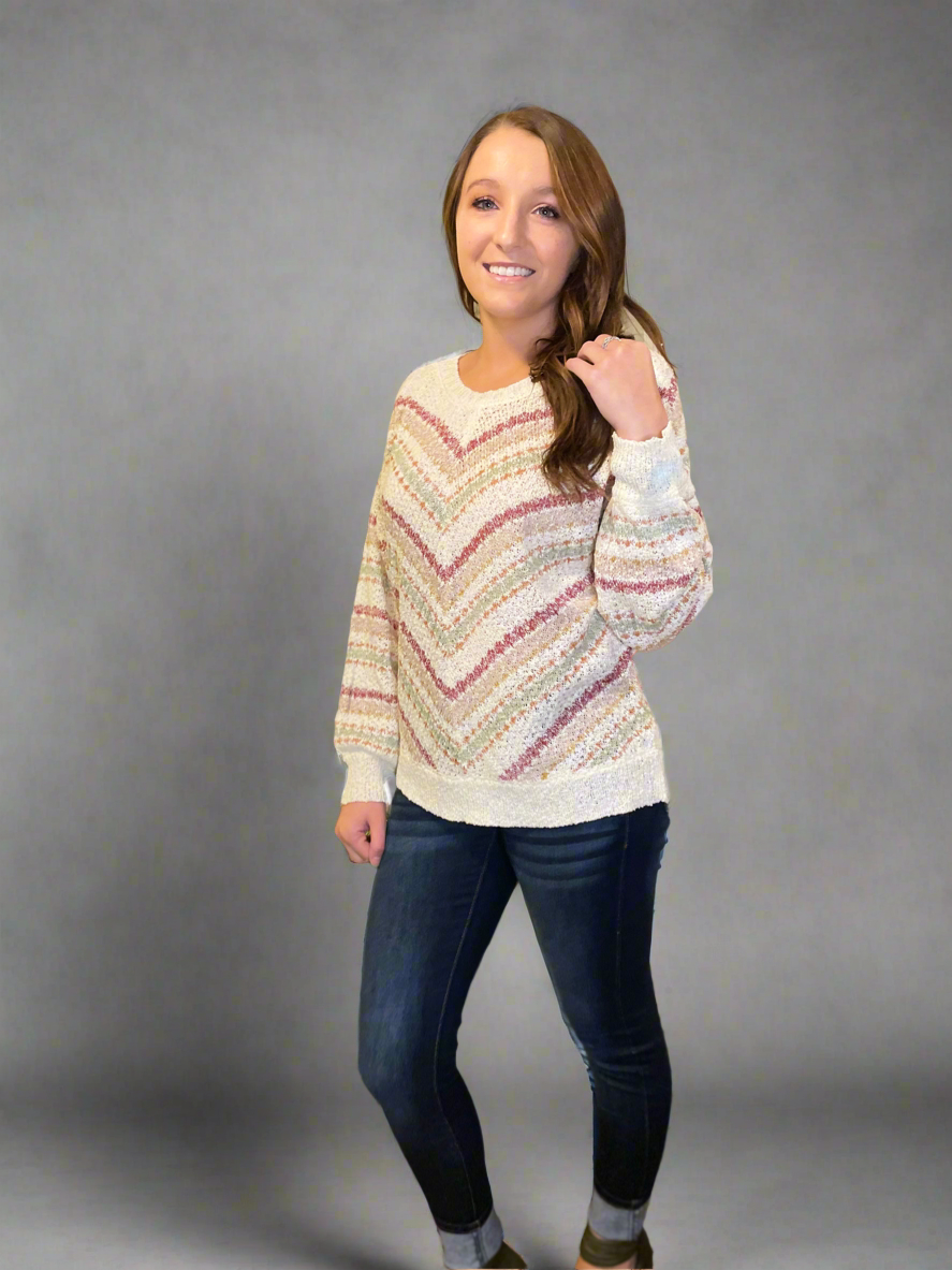 Timeless Crochet Sweater - Cream