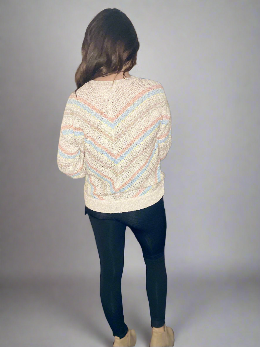 Timeless Crochet Sweater - Blush