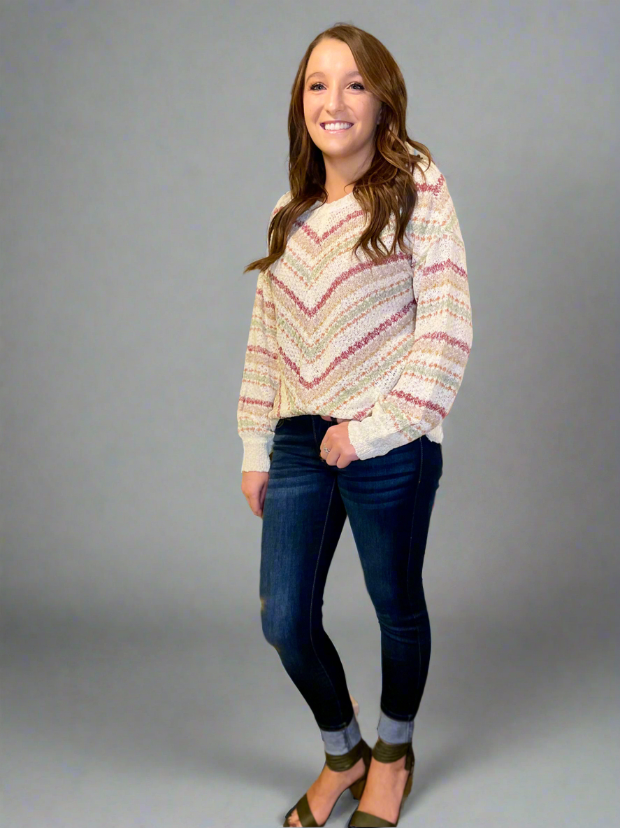 Timeless Crochet Sweater - Cream