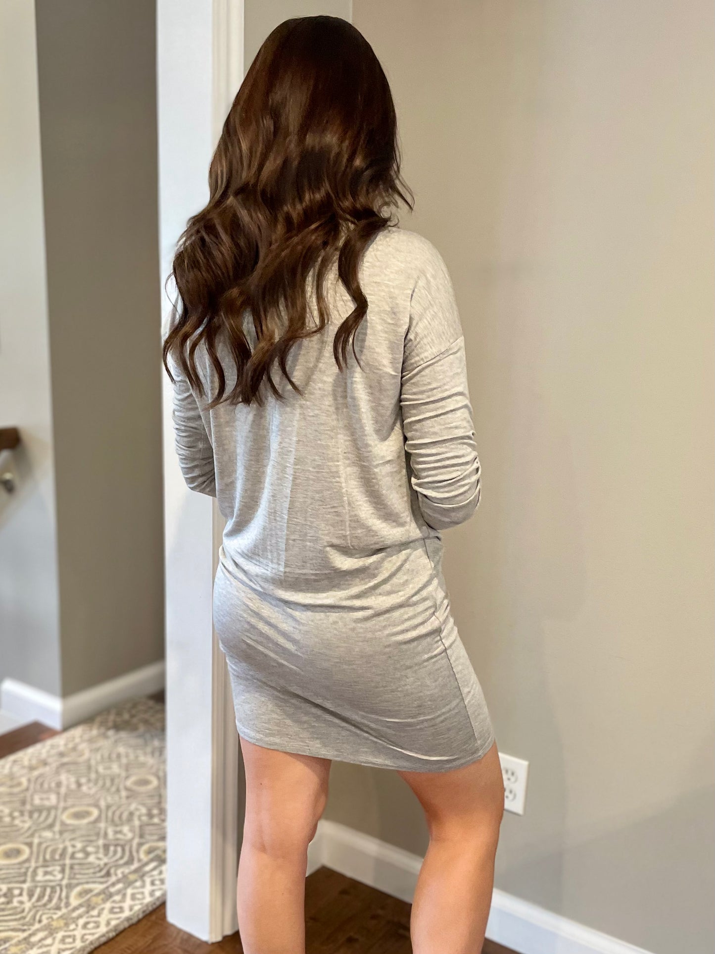 Heather Grey Mini Dress