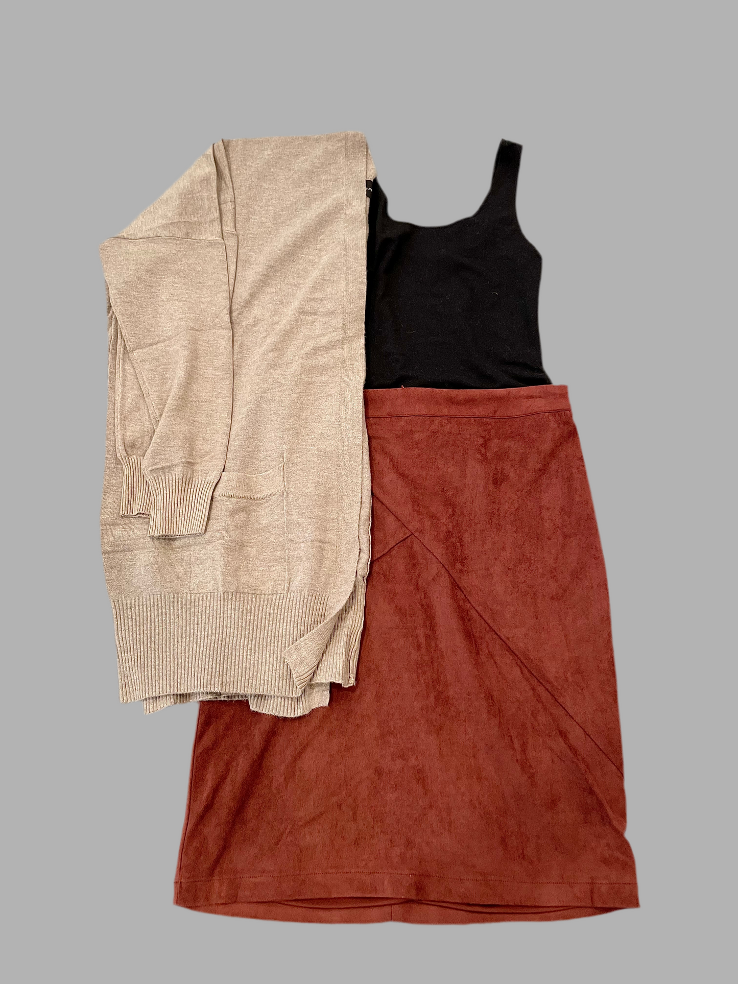 Redwood Faux Suede Skirt