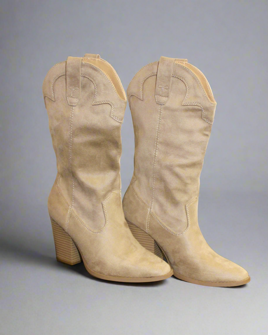 Akito Western Boot -  Clay