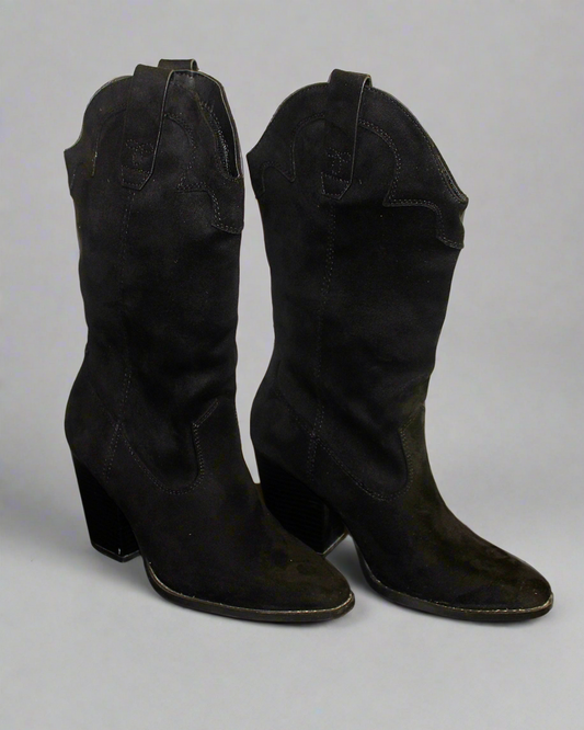 Akito Western Boot - Black