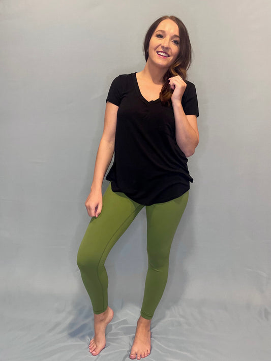 The Kimber Leggings - Olive