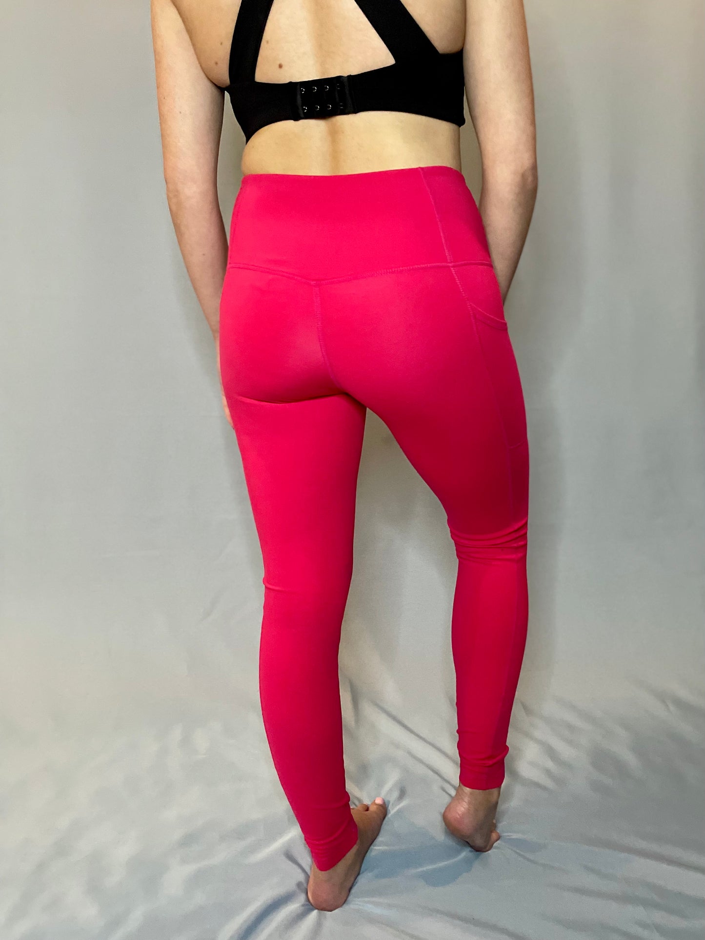 Olivia No Front Seam Leggings - Rose