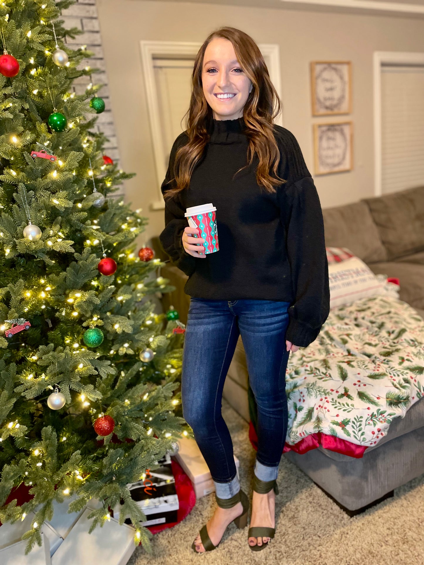 Cozy by the Fire Sweater - Black