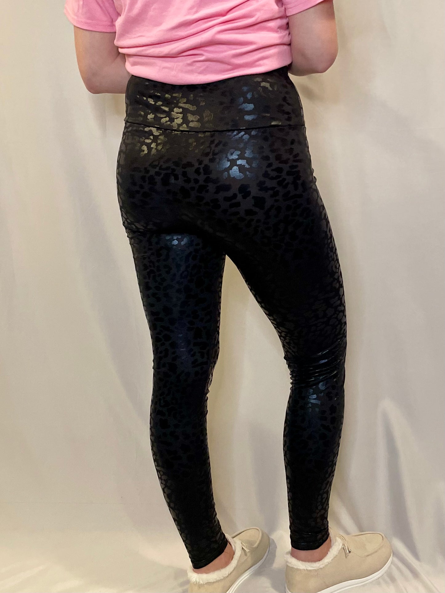 Leopard Textured Leggings